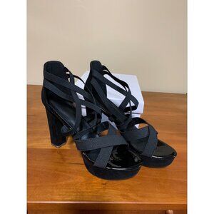 Brand New Heel Shoes Size 41 Colored Black Womens